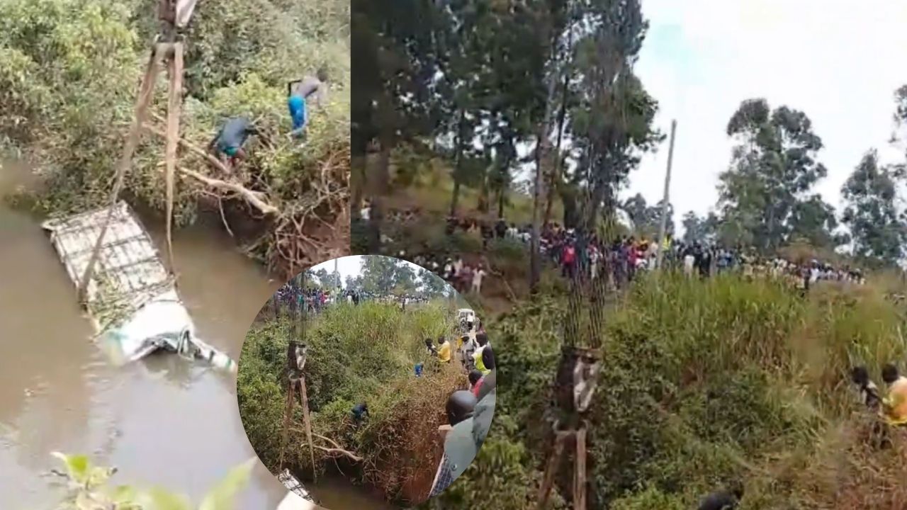 Taxi from Masindi Plunges into River Nyagak, Rescue Efforts Underway